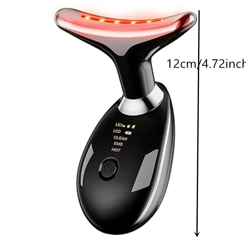 LED Tricolor Facial & Neck Massager - Firm & Tighten Skin
