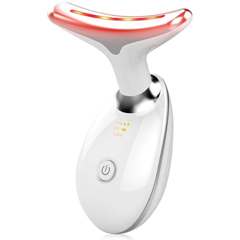 LED Tricolor Facial & Neck Massager - Firm & Tighten Skin