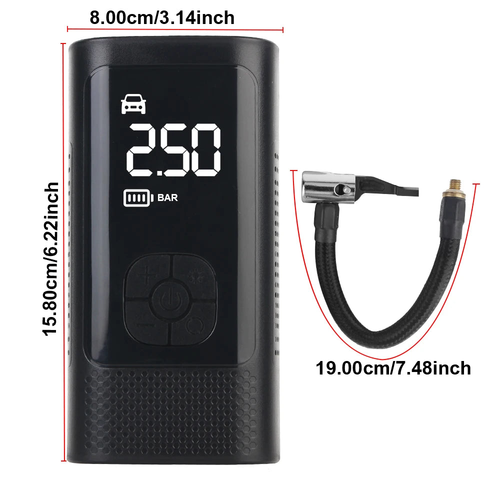 Car Tire Inflator: Fast Cordless Air Compressor
