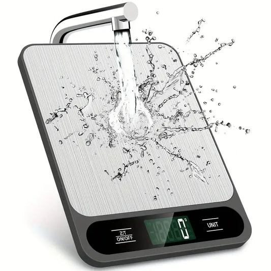 10kg Waterproof Digital Kitchen Scale with LCD Display for Baking