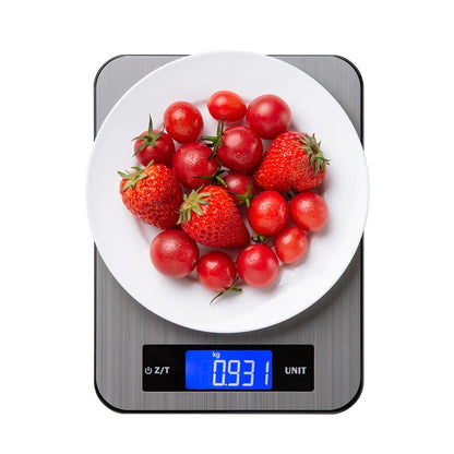 Waterproof Digital Kitchen Scale: 5kg/10kg/20kg Stainless Steel Balance