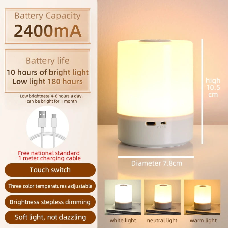 LED Sensor Cabinet Lights - Dimmable Wireless Night Lamp