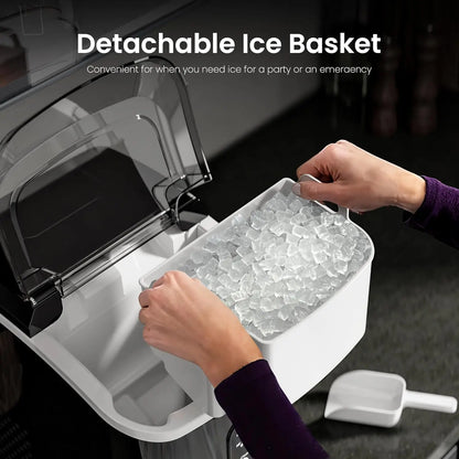 Nugget Countertop Ice Maker - 35lbs/Day, Portable & Easy Use