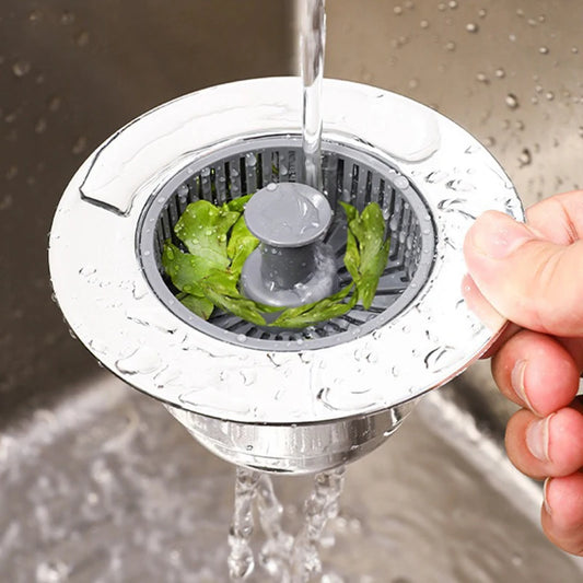 Pop Up Sink Filter: 3-in-1 Strainer & Leak-Proof Plug